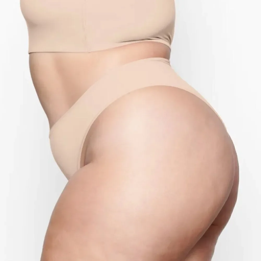 NWT SKIMS Fits Everybody Cheeky High Waisted Brief Panty In Mica Nude Panty